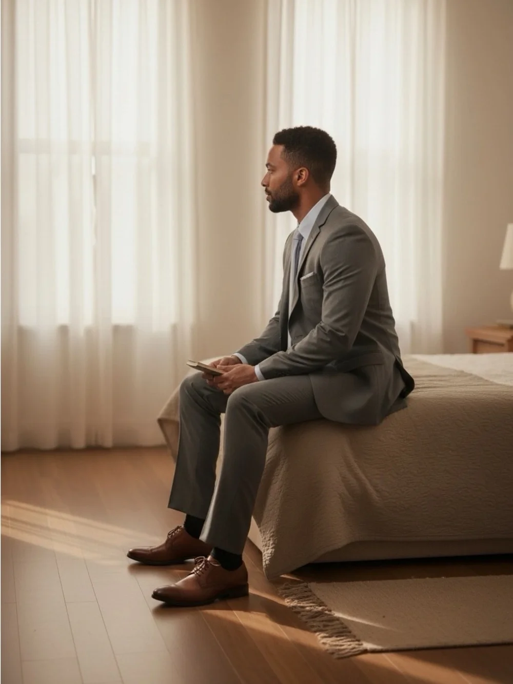Elegant Charcoal Men's Suit